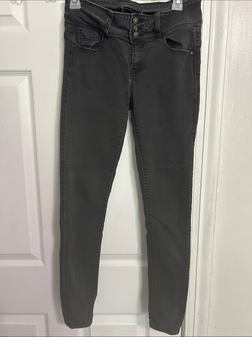 Wax Jean Women's Charcoal Skinny Jeans
